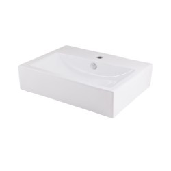 keramische opzetwastafel 54 x 40 cm wit